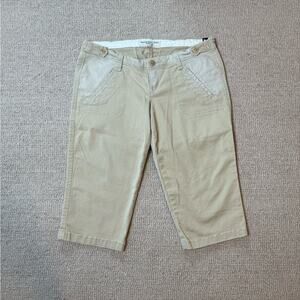 Abercrombie & Fitch Khaki Bermuda Shorts - Size 0